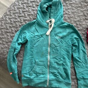 Superdry Turquoise Hoodie with Zip